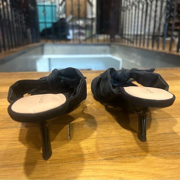 Zara Bow Knotted Kitten Heel Pointed Toe Shoes - Picture 8 of 14